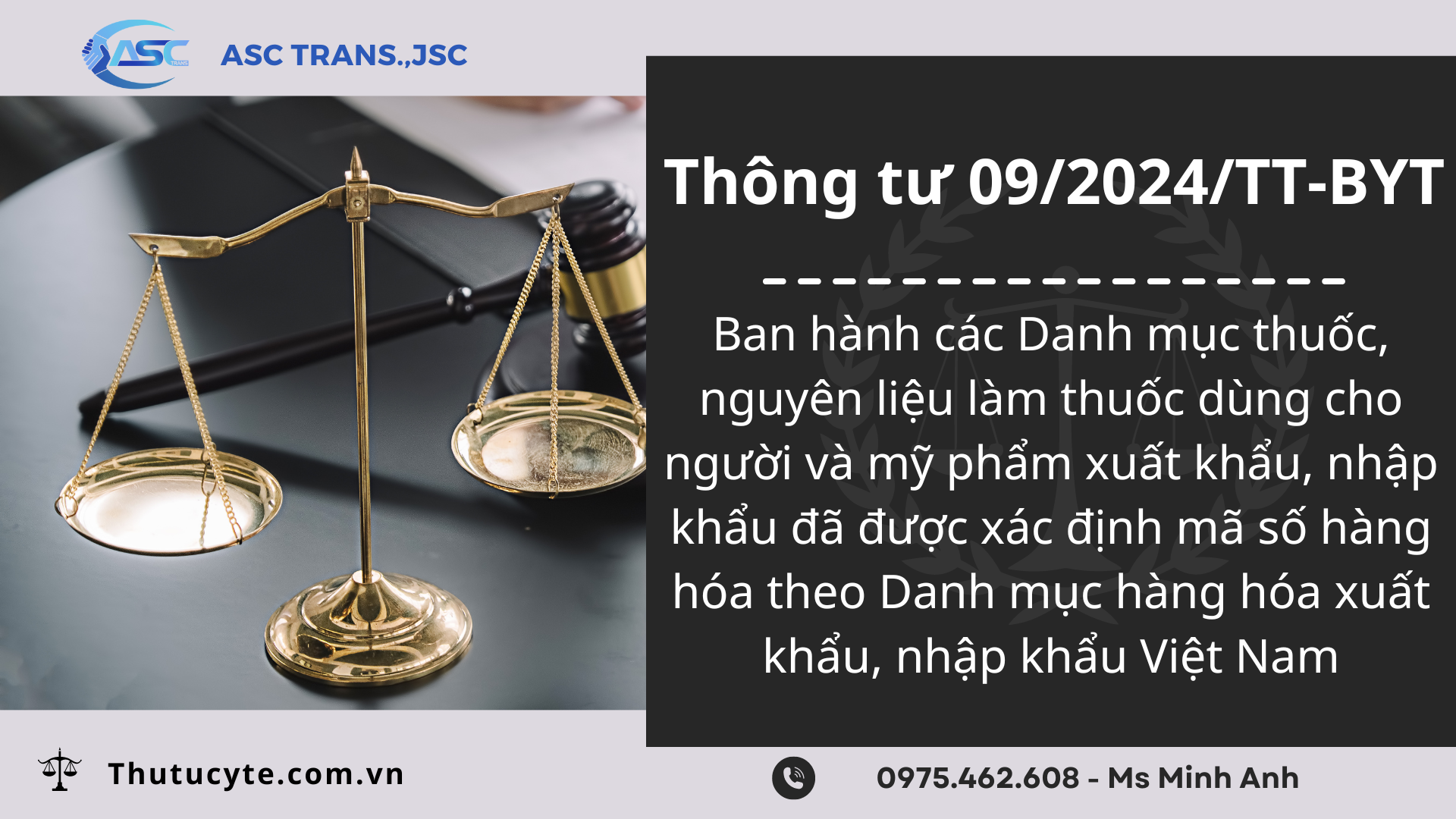 Thông tư 09/2024/TTBYT VV Ban hành mã số hàng hóa Thuốc, nguyên liệu